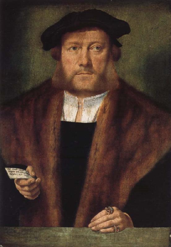 Barthel Bruyn the Elder Portrait of a Gentleman Norge oil painting art